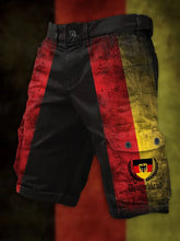 Herren Vintage Deutschland Print Freizeit-Cargo-Shorts